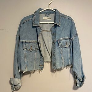 Cropped Top Shop Jean Jacket